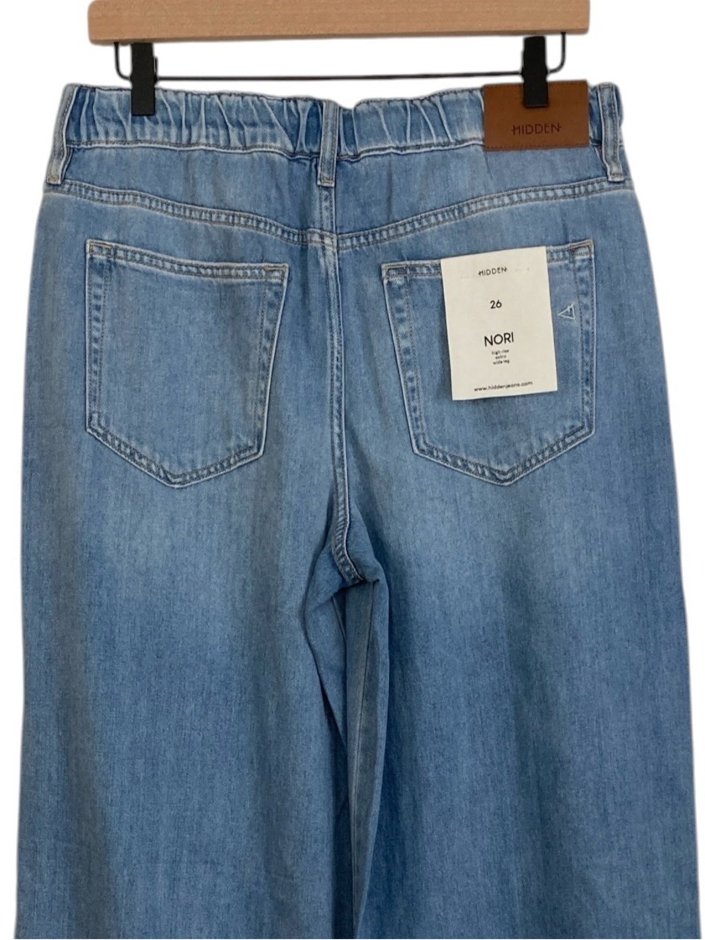 NEW Hidden Jeans Nori High Rise Extra Wide Leg, Size 26 - Picture 5 of 13